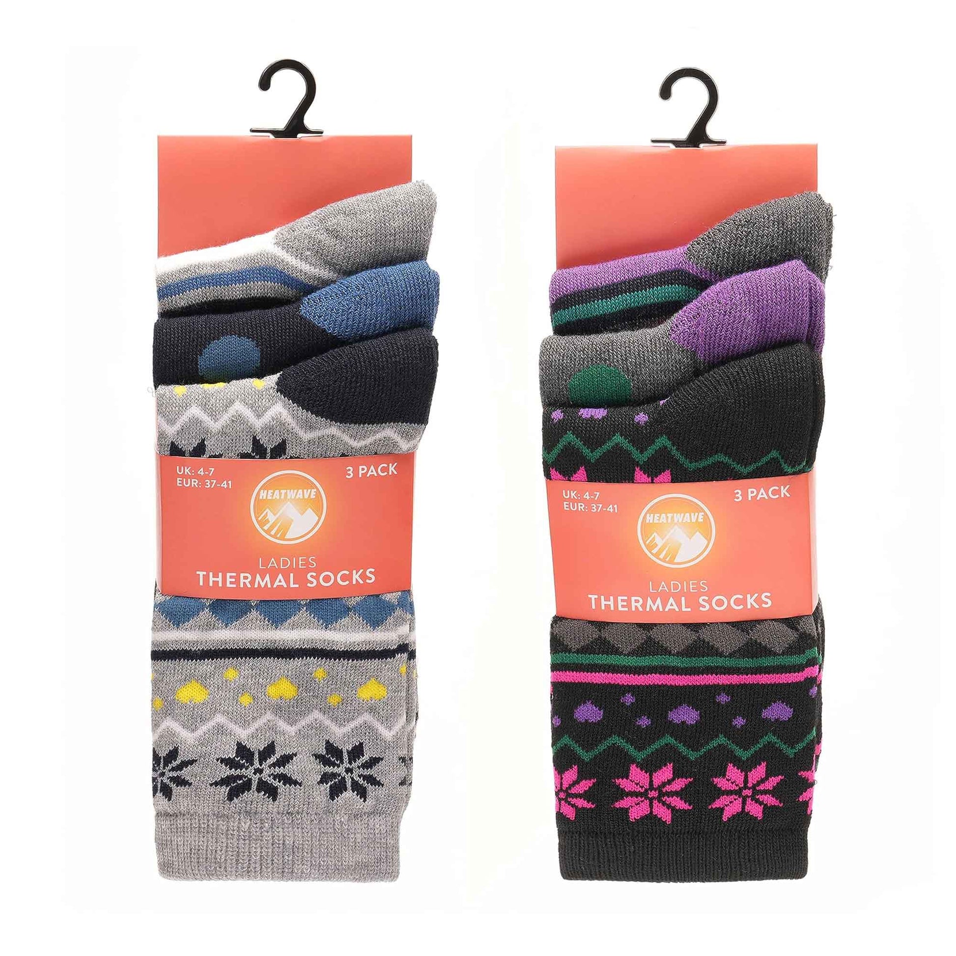 12 Pack Womens Thermal Winter Socks Extra Warm for Cold Weather High Insulation with 2.3 Tog Rating Perfect for Work Boots and Outdoor Activities by Heatwave Thermalwear Socks