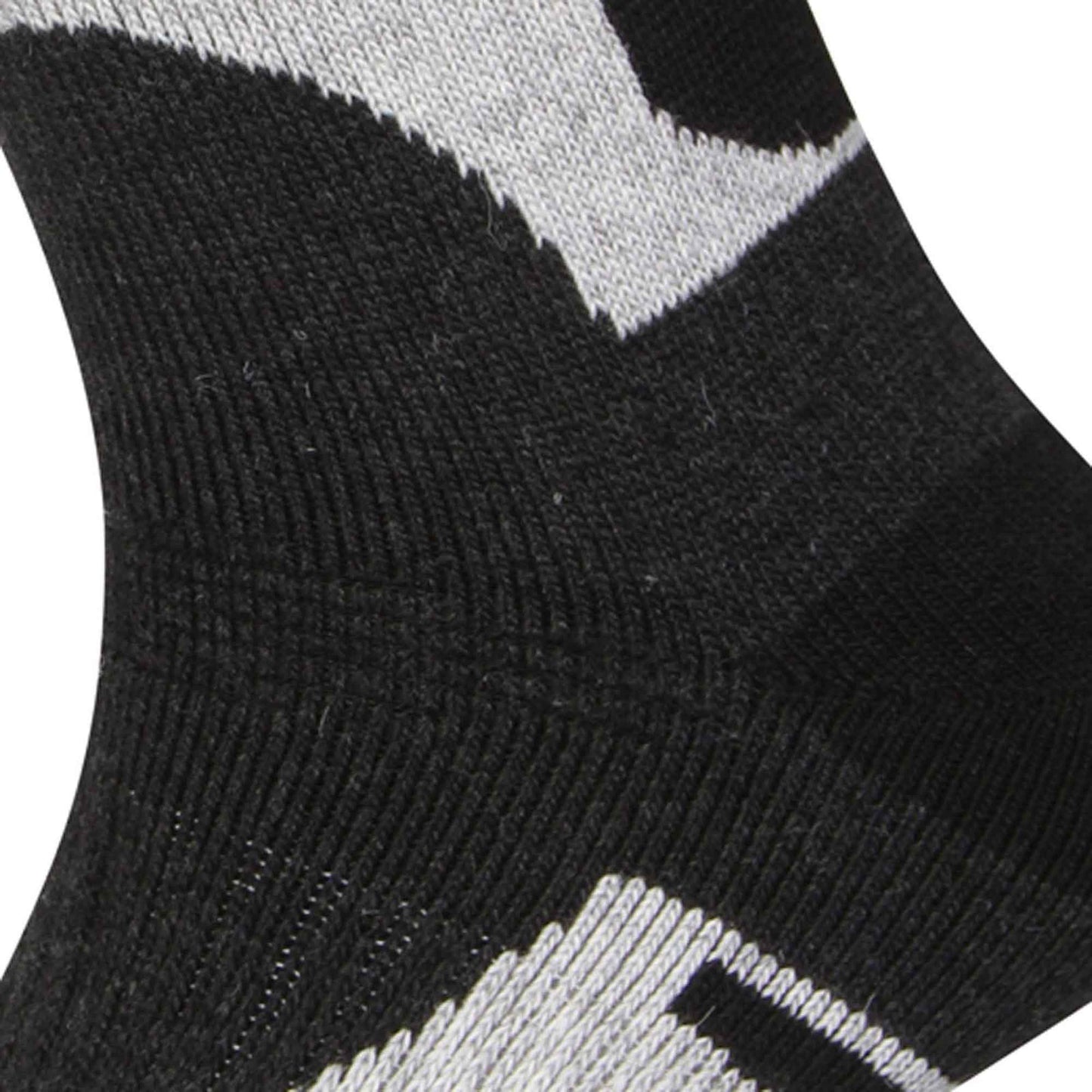 12 Pairs Mens Wool Hiking Work Boot Socks with Padded Sole Reinforced Heel and Toe for Ultimate Comfort and Durability Black and Grey UK 6-11 EU 39-45 Sock Stack ASSORTED / 6-11 Socks