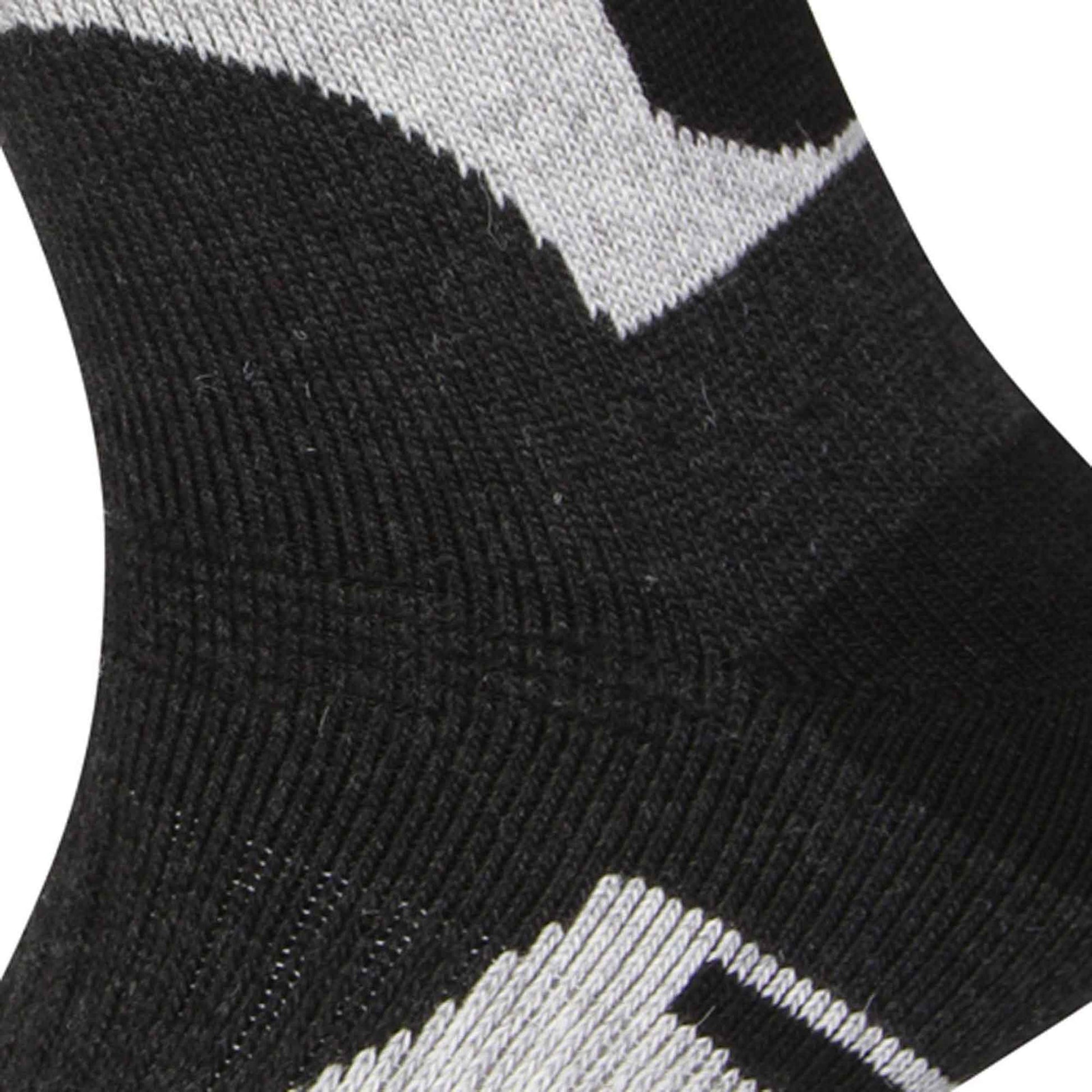 12 Pairs Mens Wool Hiking Work Boot Socks with Padded Sole Reinforced Heel and Toe for Ultimate Comfort and Durability Black and Grey UK 6-11 EU 39-45 Sock Stack ASSORTED / 6-11 Socks