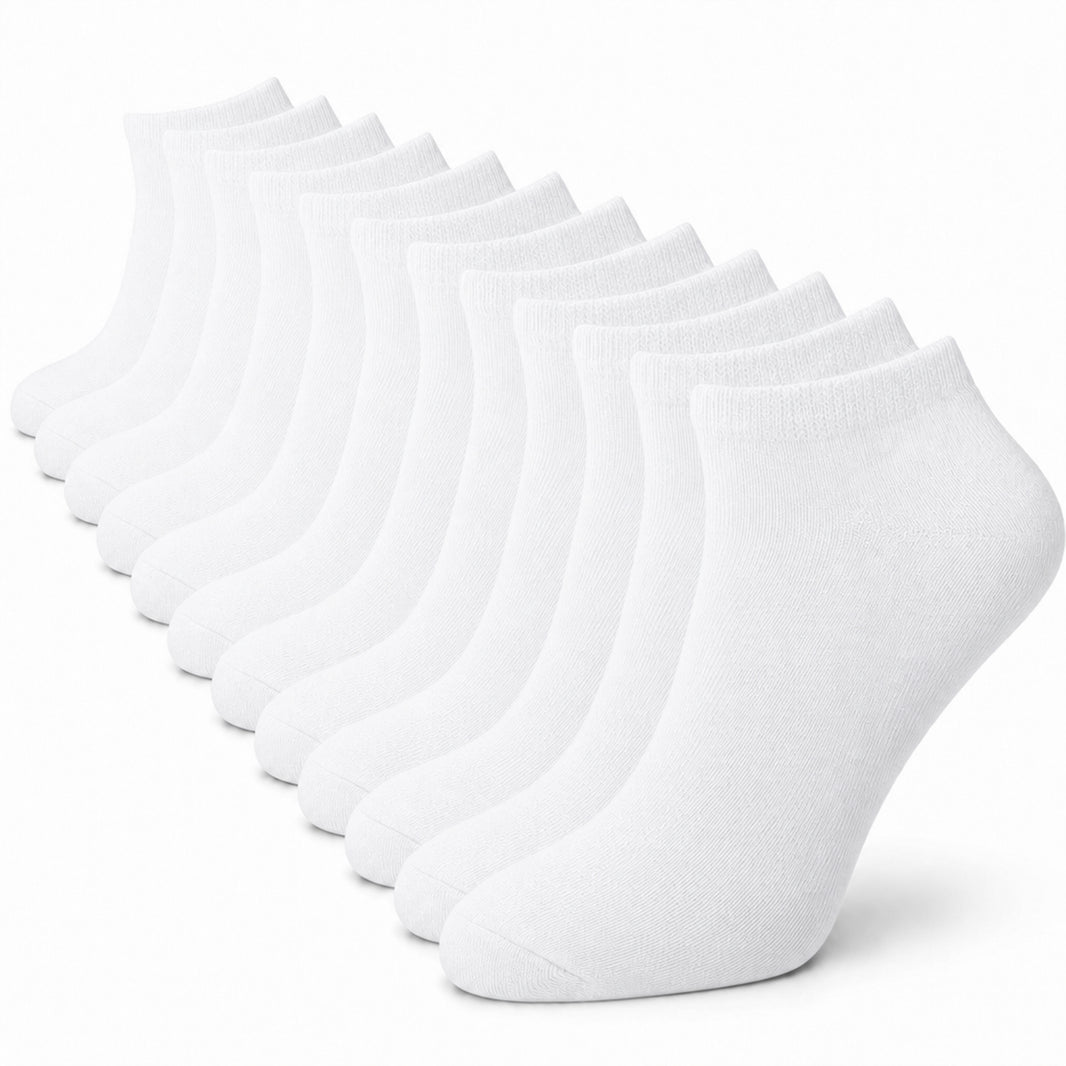 Sock Stack男士训练袜12双装 透气棉混纺 支撑足弓 防止卷边