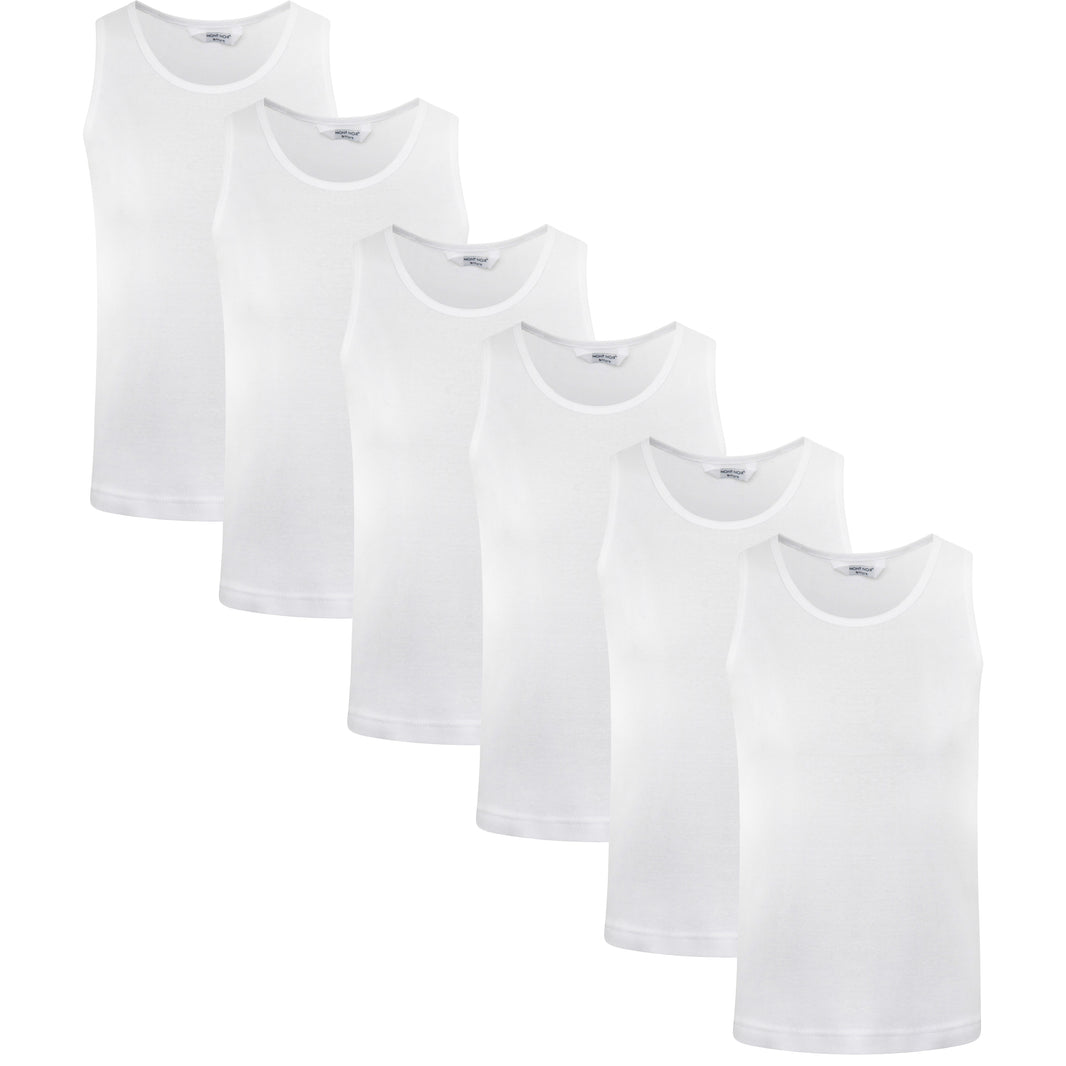 Pack de 6 camisetas de algodón para niños y niñas Sock Stack, edades escolares de 2 a 13 años