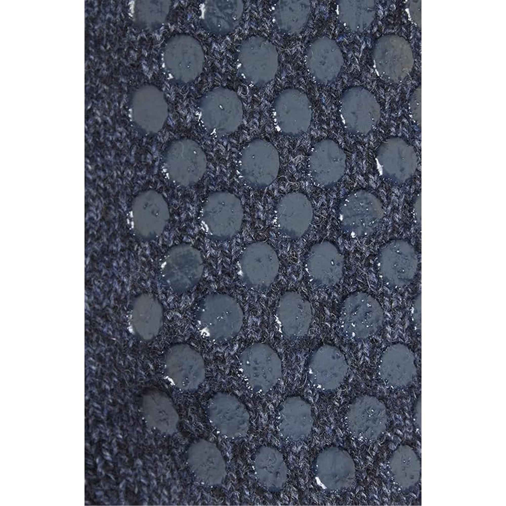 2 Pairs Men's Merino Wool Fleece Lined Slipper Socks Non-Slip Grips Cozy Winter Lounge Socks Tall Black Navy by Sock Stack BLACK/NAVY / 6-11 Socks