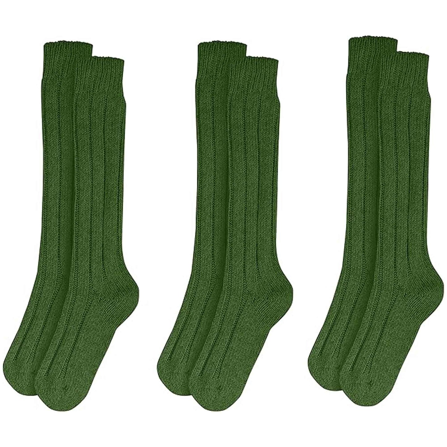3-Pack Men's Army Green Thermal Military Socks with Terry Cushioning Reinforced Toe Seams Arch Supports Durable Breathable Size 6-11 by Sock Stack Socks