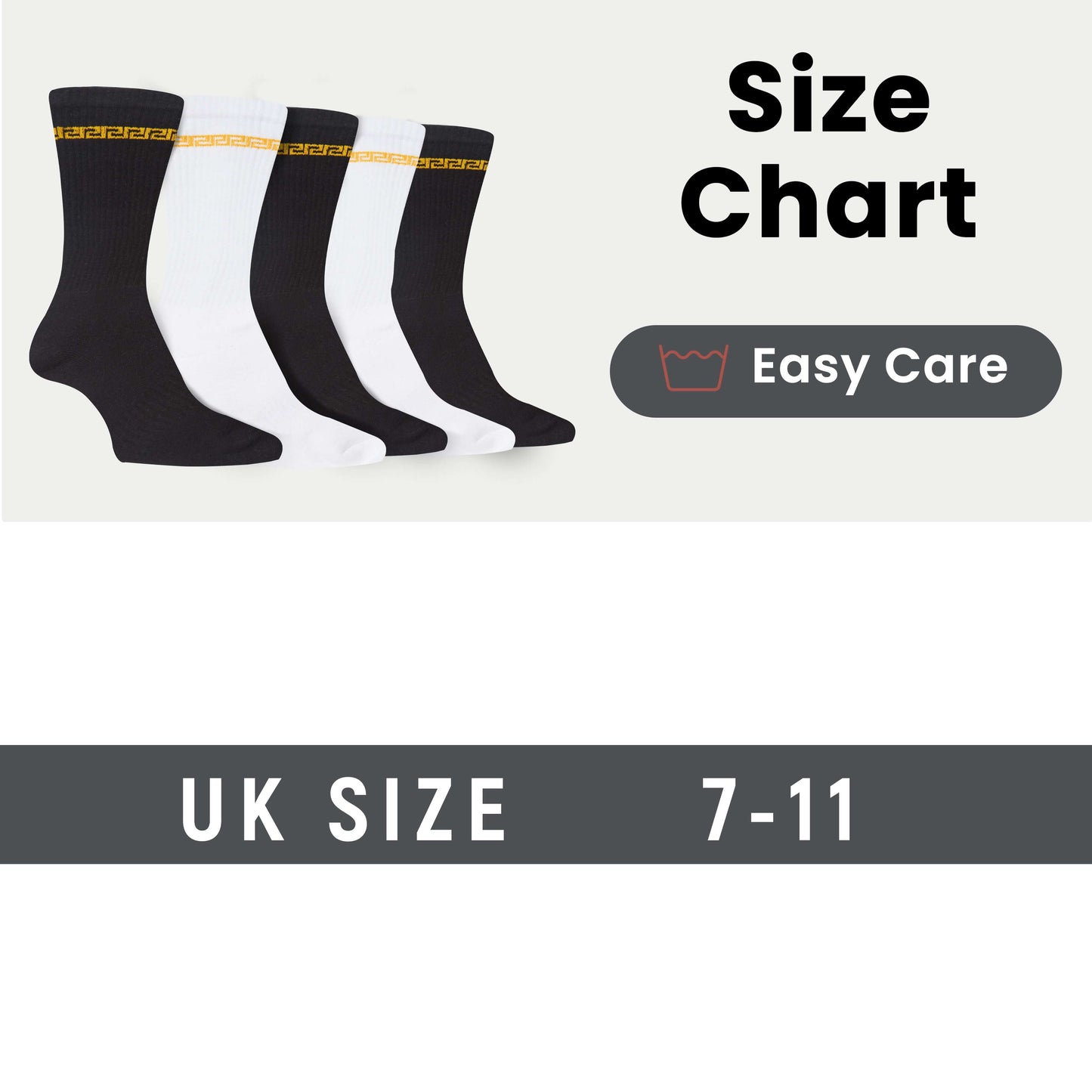 5 Pack Men's Greek Design Sparta Sport Socks Cotton Durable Blend for Sports Casual & Everyday Designer Wear by Sock Stack UK 7-11 / SPARTA Socks