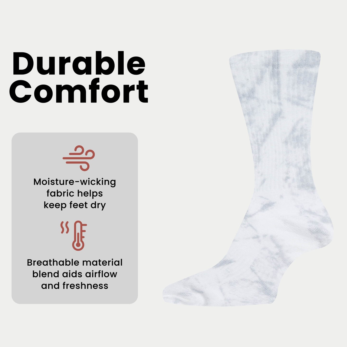 5 Pack Tie Dye Sport Socks Cotton Durable Blend for Casual & Everyday Designer Wear Unisex by Sock Stack Socks