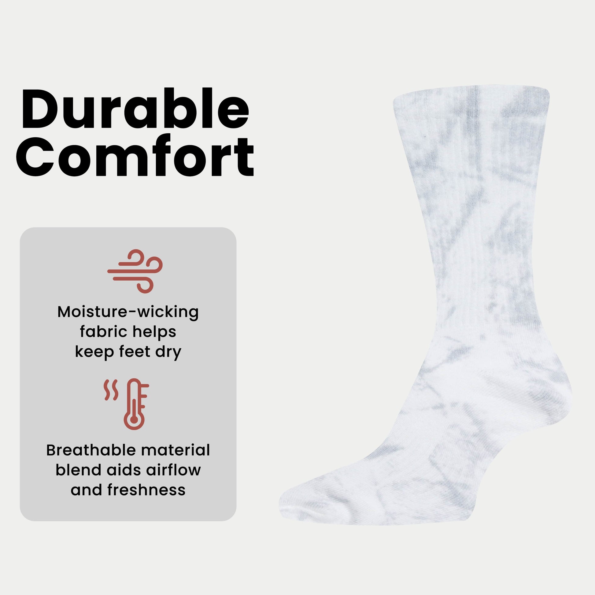 5 Pack Tie Dye Sport Socks Cotton Durable Blend for Casual & Everyday Designer Wear Unisex by Sock Stack Socks