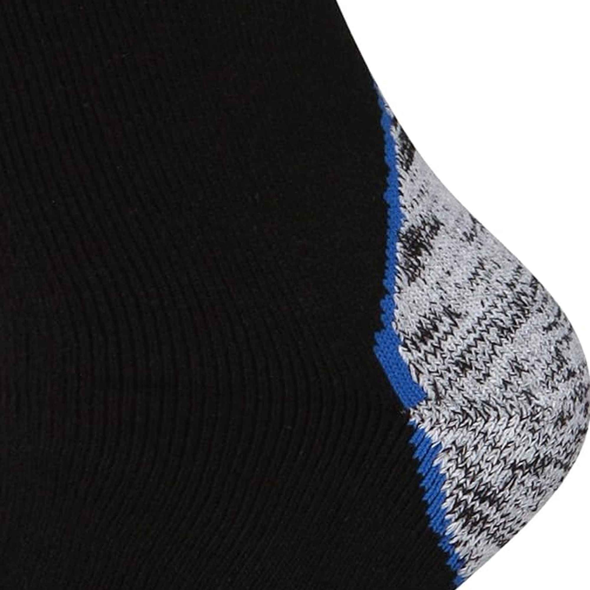 6 Pairs Anti Blister Men's Trekking Socks Reinforced Heel and Toe Cushioned Hiking Walking Work Boot Socks Sizes 6-11 Assorted Colors by Sock Stack ASSORTED / 6-11 Socks