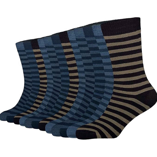 6 Pairs Thermal Work Boot Socks for Men Warm Thick Cushioned Durable Reinforced Heel and Toe Size 6 11 Outdoor Winter by Sock Stack 6-11 / ASSORTED Socks