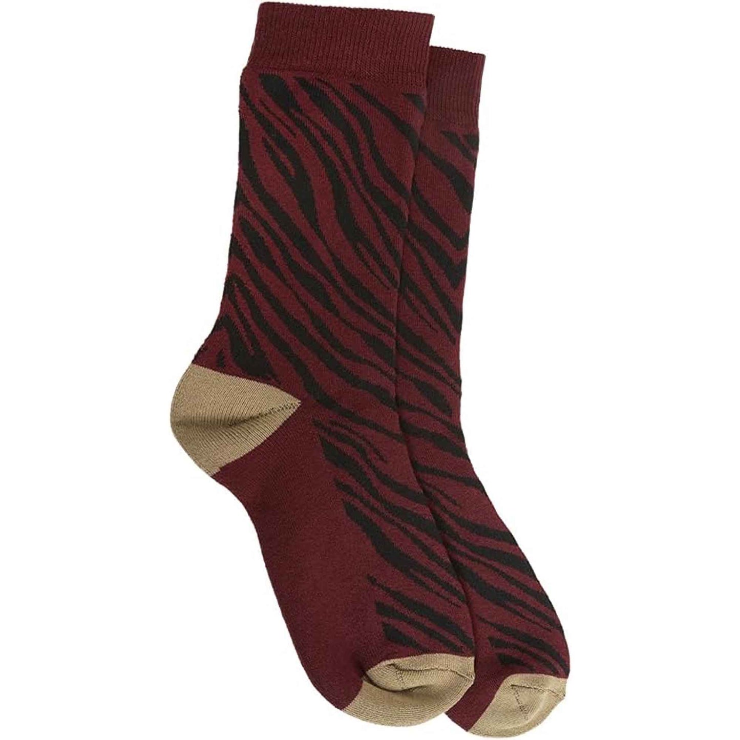 6 Pairs Women's Cotton Rich Animal Print Boot Socks with Reinforced Heel and Toe for Hiking and Walking UK Size 4-7 by Sock Stack ANIMAL PRINT / 4-7 Socks