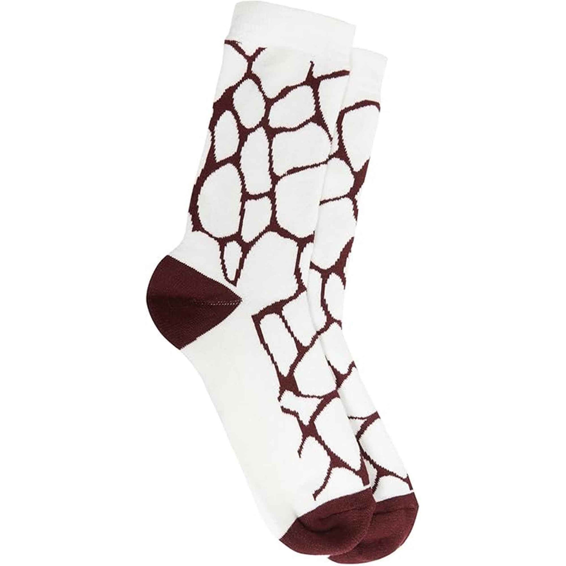 6 Pairs Women's Cotton Rich Animal Print Boot Socks with Reinforced Heel and Toe for Hiking and Walking UK Size 4-7 by Sock Stack ANIMAL PRINT / 4-7 Socks