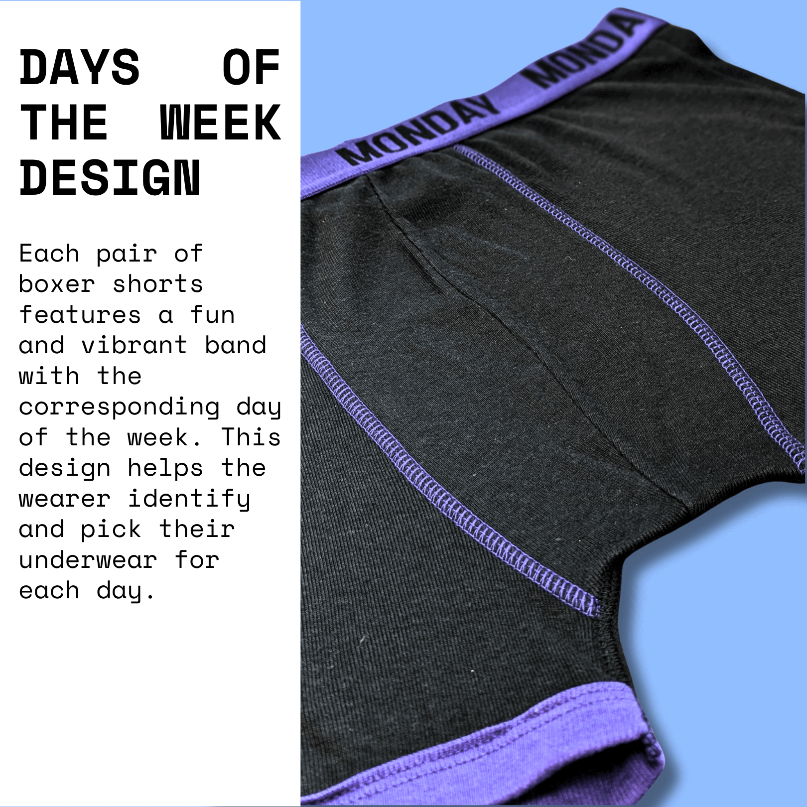 7 Pack Days Of The Week Comfort Fit Boxer Shorts Menswear Activewear Classic Breathable with Premium Cotton Blend and Colourful Assorted Waistband Stretchable Durable Everyday Wear Sizes Small to XLarge by Sock Stack Boxer Shorts