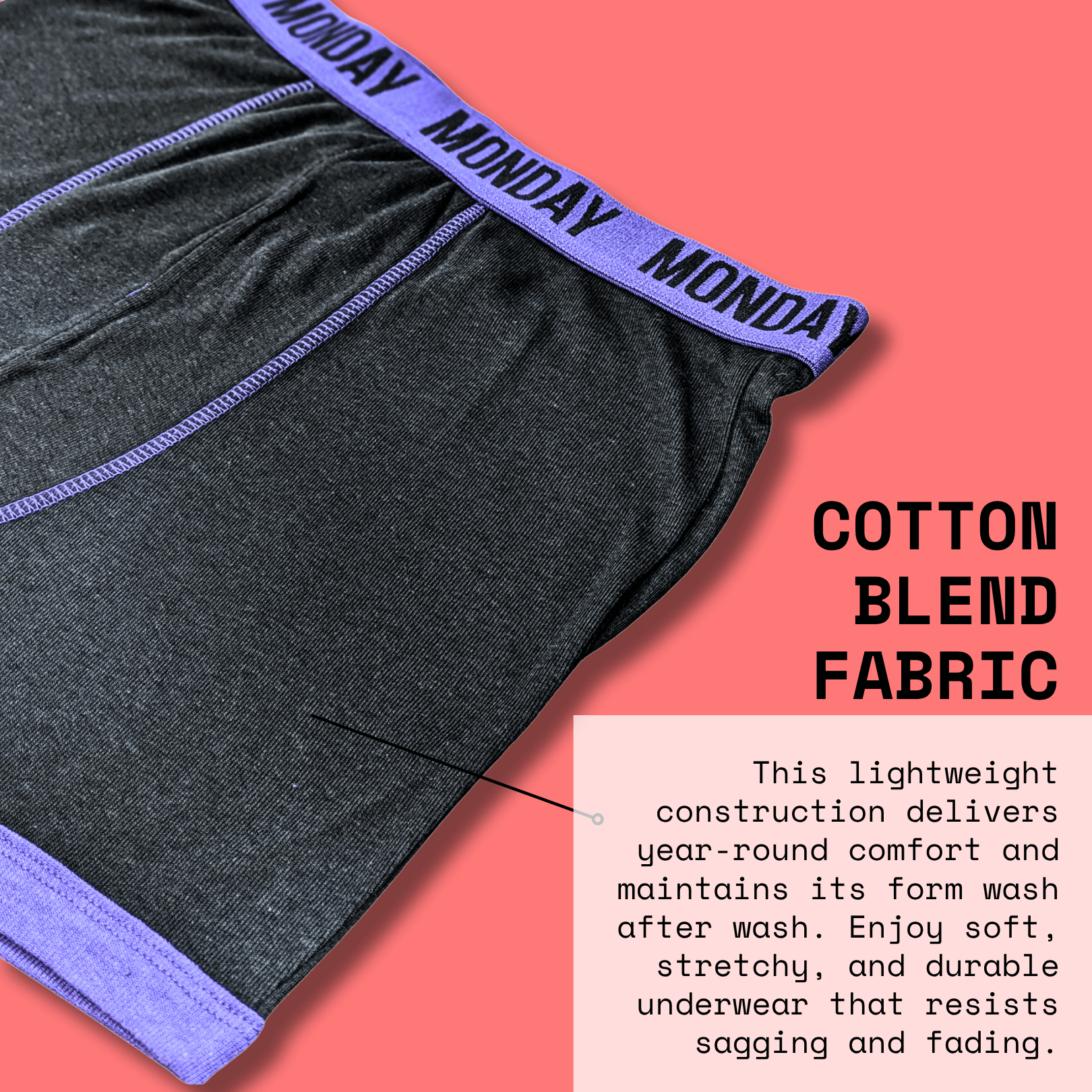 7 Pack Days Of The Week Comfort Fit Boxer Shorts Menswear Activewear Classic Breathable with Premium Cotton Blend and Colourful Assorted Waistband Stretchable Durable Everyday Wear Sizes Small to XLarge by Sock Stack Boxer Shorts