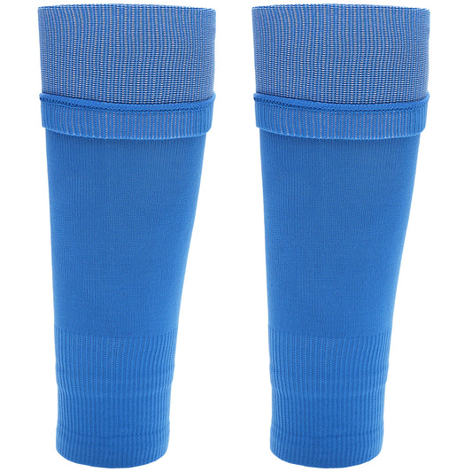 Adults Blue Football Leg Sleeve Socks Compression Support Fits Over Shin Pads Breathable & Secure for Training Running by Sock Stack BLUE Socks
