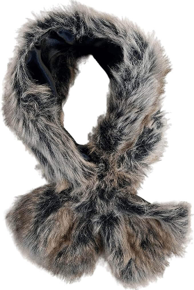 Elegant Faux Fur Winter Scarf Wrap Collar Shawl for Women Paris Style Neck Warmer Perfect for Parties Weddings and Special Occasions One Size by Sock Stack Scarves