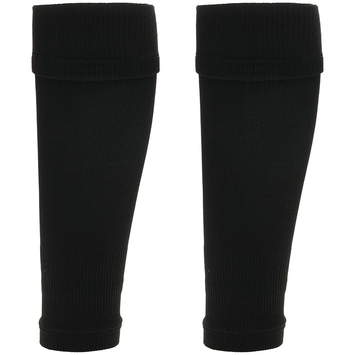 Kids Leg Sleeve Socks Black Fits Over Calf Shin Pads Compression Sleeves for Football Training Running by Sock Stack BLACK Socks