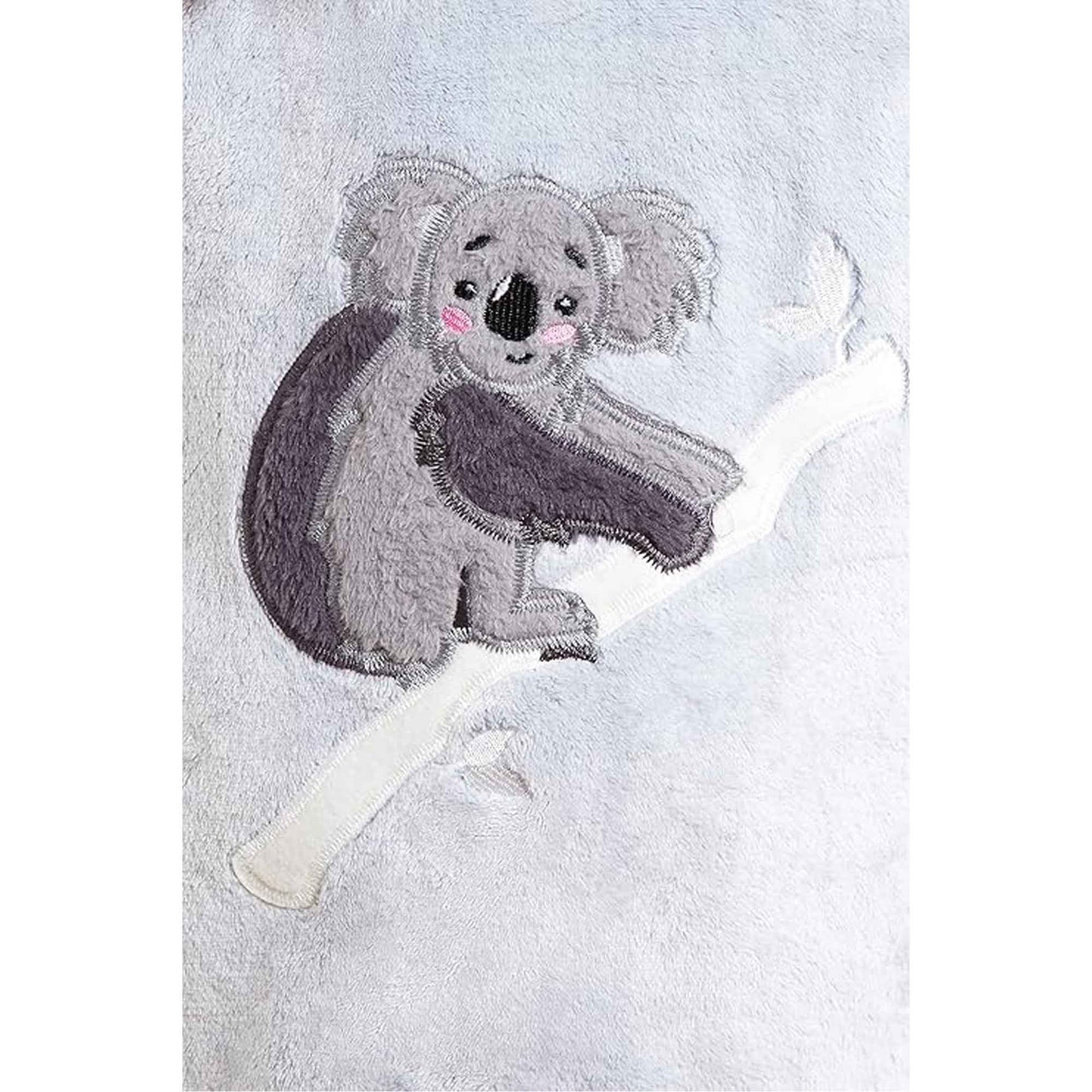 Koala Bear Fleece Hooded Pyjama Set Soft Plush Loungewear for Kids and Adults Cosy Nightwear with Hoodie and Elasticated Pants by Daisy Dreamer Pyjamas