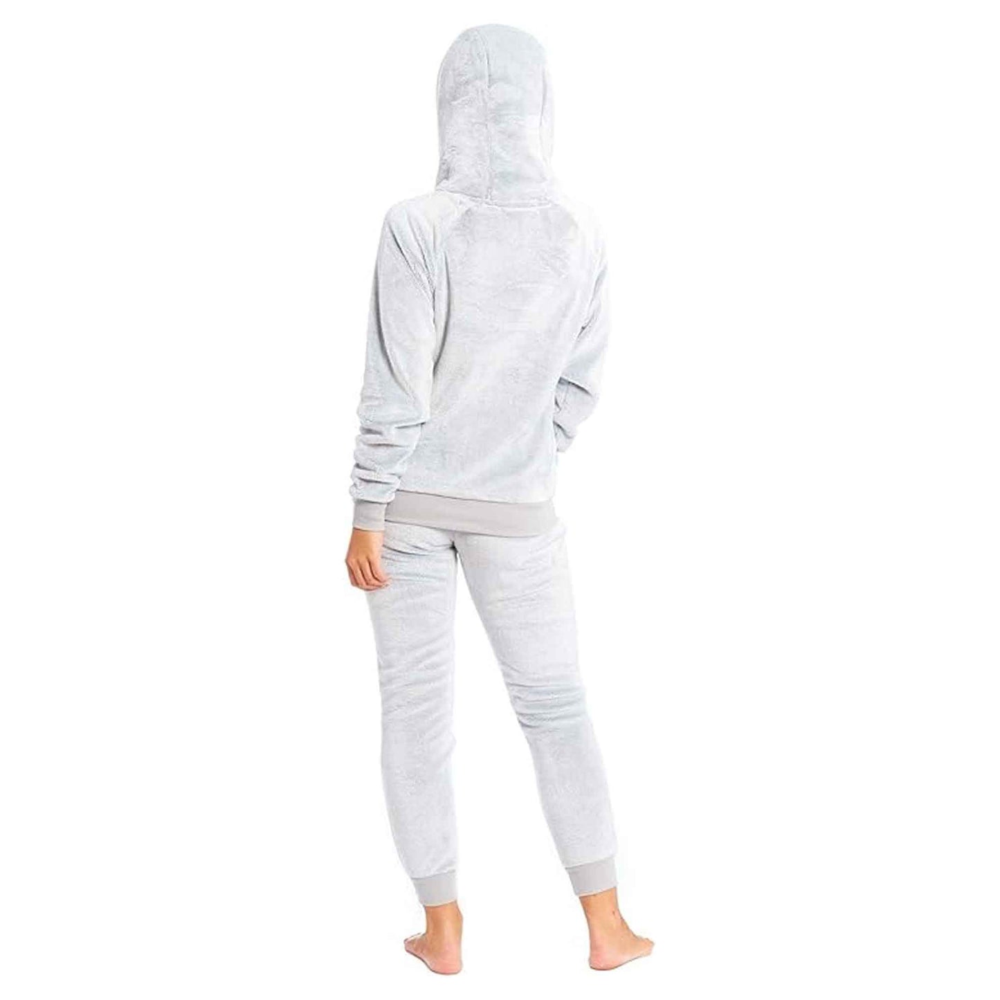 Mother Daughter Matching Sloth Hooded Fleece Pyjamas Plush Flannel Twosie Loungewear with Sherpa Lining Multiple Sizes Cozy Embroidered Sloth Design by Daisy Dreamer Pyjamas