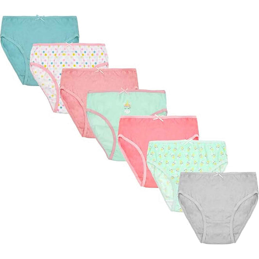 Pack of 7 Boys Briefs and Girls Knickers Cotton Blend Kids Underwear with Comfortable Waistband Assorted Colours and Patterns for Ages 2-8 Years by Daisy Dreamer LLAMA / 2-3 YRS Underwear