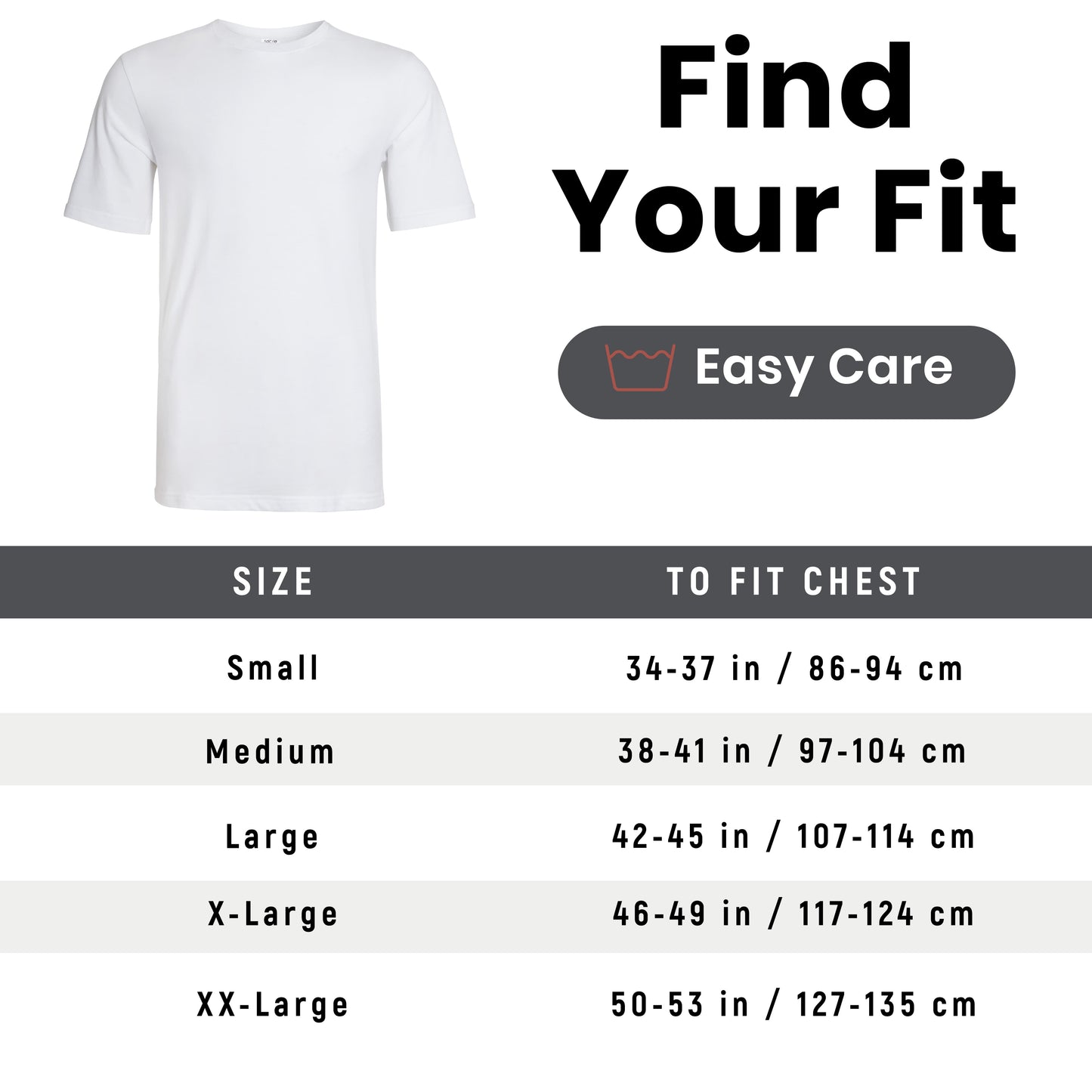Sock Stack Mens T Shirt Pack of 6 Crew Neck T-Shirts for Men Multipack Super Soft Short Sleeve Slim Fit for Everyday Wear T-Shirts