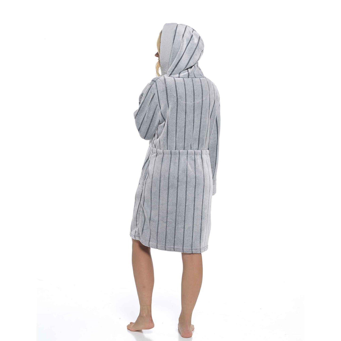 Ultra-Soft Women's Hooded Fleece Bathrobe with Zip Closure Warm Plush Dressing Gown for Home Spa Gym Multiple Colors and Sizes Cozy Loungewear by Daisy Dreamer Robe