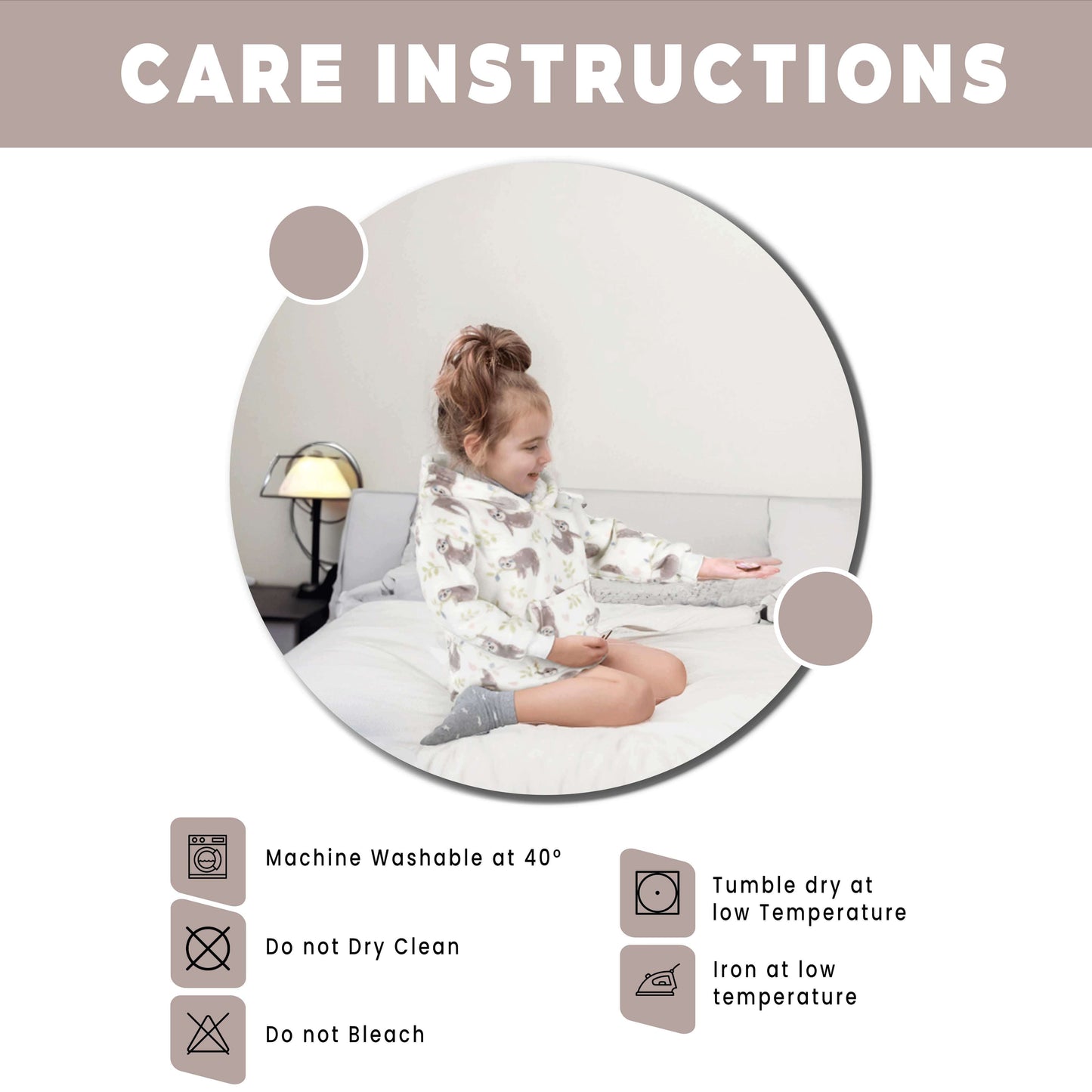 Unisex Safari and Sloth Hoodie Blanket for Infants 0-2 Years Ultra Soft Cozy Wearable Blanket with Spacious Pocket for Boys and Girls by Daisy Dreamer Hooded Blanket