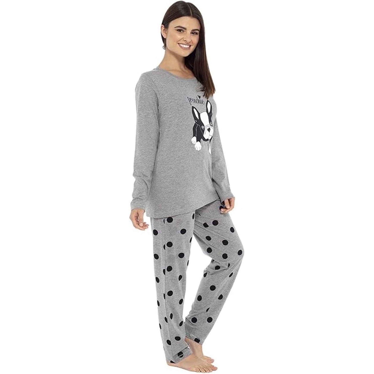 Women's Cotton Soft Pyjama Set with Elasticated Patterned Bottoms Ultimate Nightwear and Cosy Loungewear Multiple Sizes by Daisy Dreamer Pyjamas