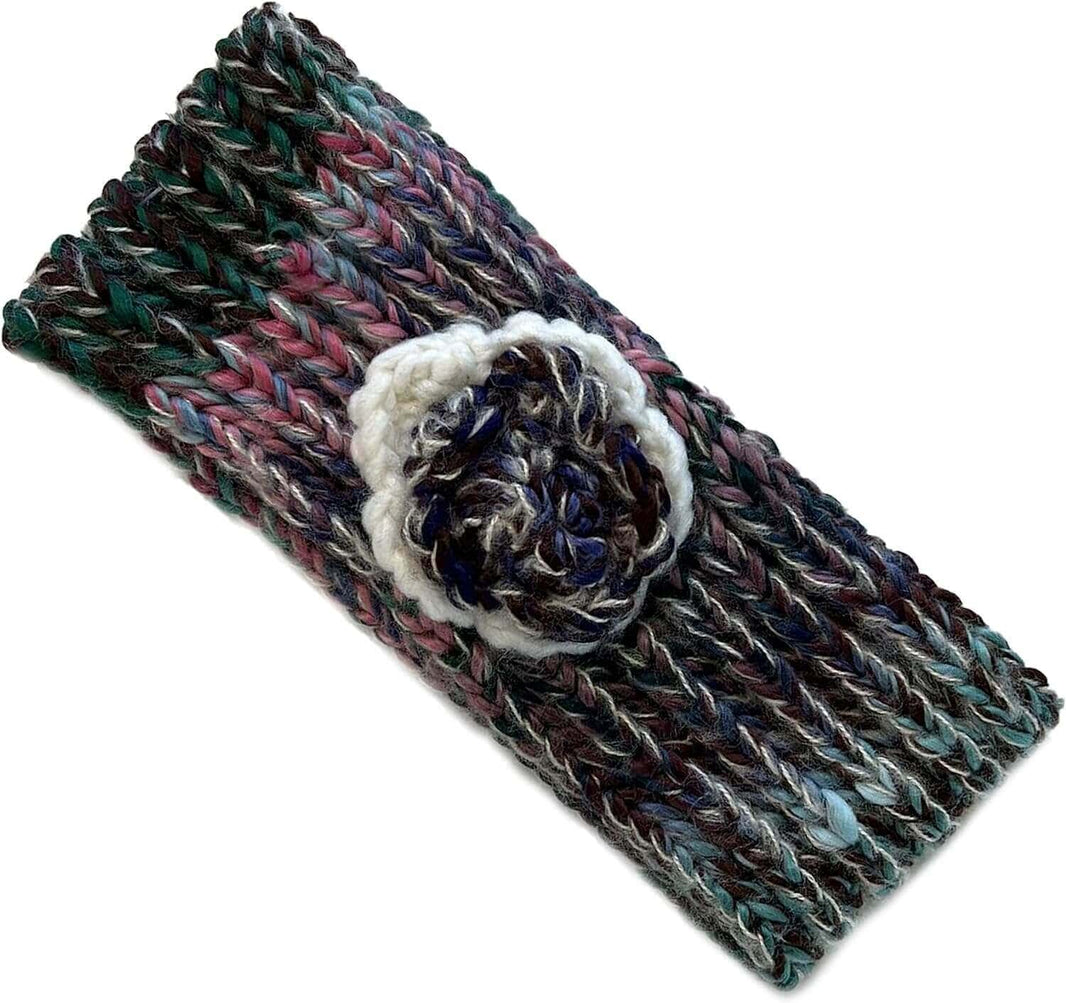 Women's Cozy Acrylic Knitted Headband and Hand Warmer Set Soft Winter Ski Fashion Accessory Warm Versatile Fit for Casual Outings and Cozy Nights by Daisy Dreamer HEADBAND / DESIGN 1 Hats