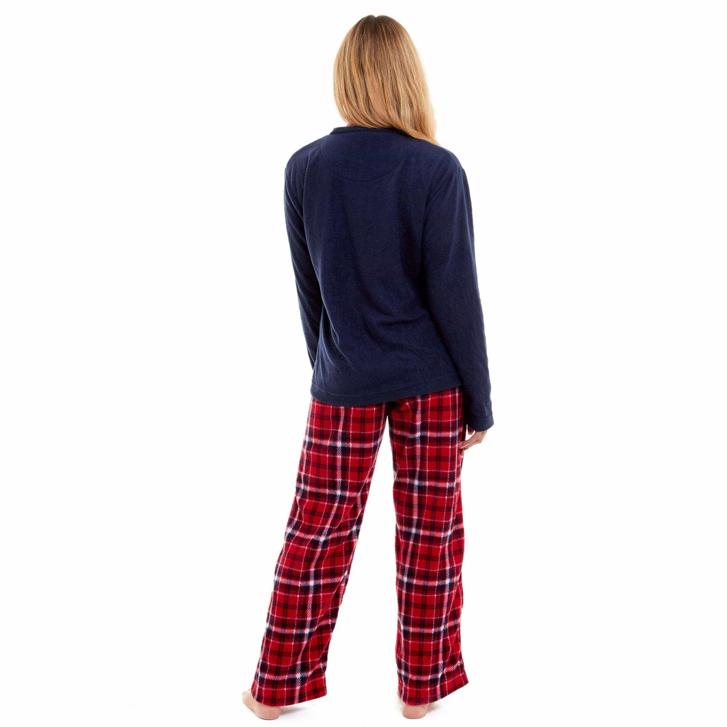 Women's Super Soft Polar Bear Fleece Pyjama Set Hooded Top Elasticated Pants Winter Loungewear Warm Durable Sleepwear by Daisy Dreamer Pyjamas