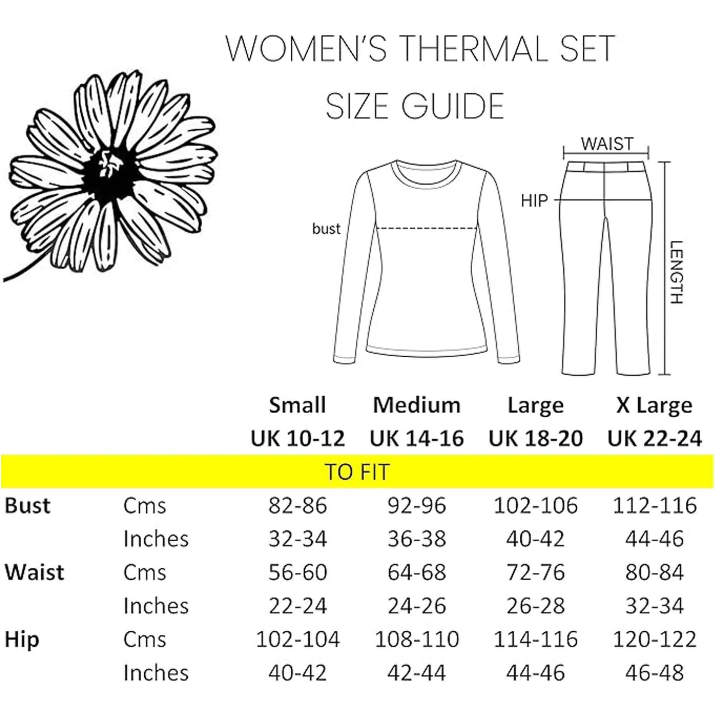 Women's Thermal Long Sleeve Top and Pants Set Winter Base Layers Warm Insulating Cotton Rich Fabric Sizes S to XXL Multiple Colors by Heatwave Thermalwear Thermal Underwear