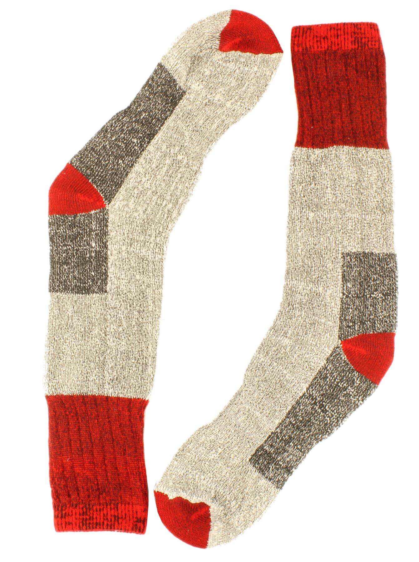 12 Pack Men's Thermal Merino Wool Work Boot Socks Reinforced Heel and Toe Warm Breathable for Hiking Winter Wear Moisture-Wicking Odor-Resistant by Sock Stack Socks