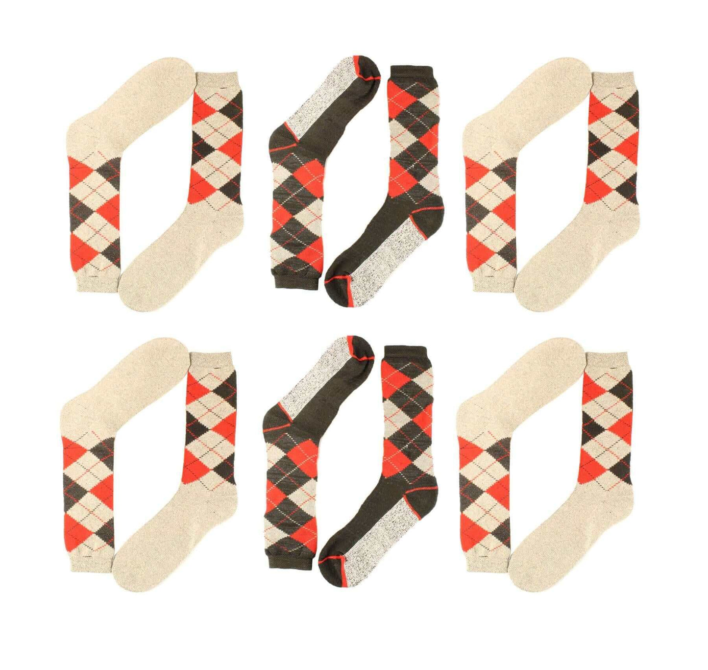 12 Pack Men's Thermal Merino Wool Work Boot Socks Reinforced Heel and Toe Warm Breathable for Hiking Winter Wear Moisture-Wicking Odor-Resistant by Sock Stack Socks