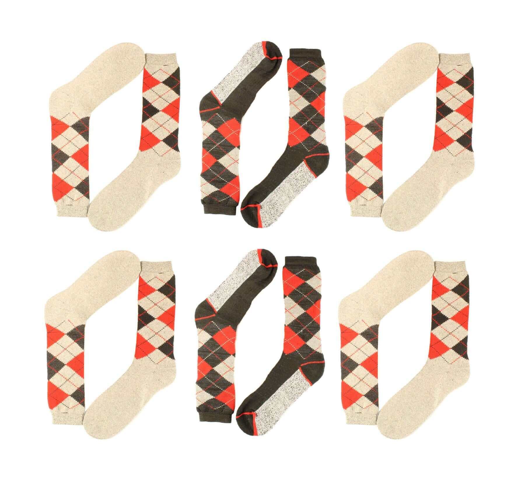 12 Pack Men's Thermal Merino Wool Work Boot Socks Reinforced Heel and Toe Warm Breathable for Hiking Winter Wear Moisture-Wicking Odor-Resistant by Sock Stack Socks