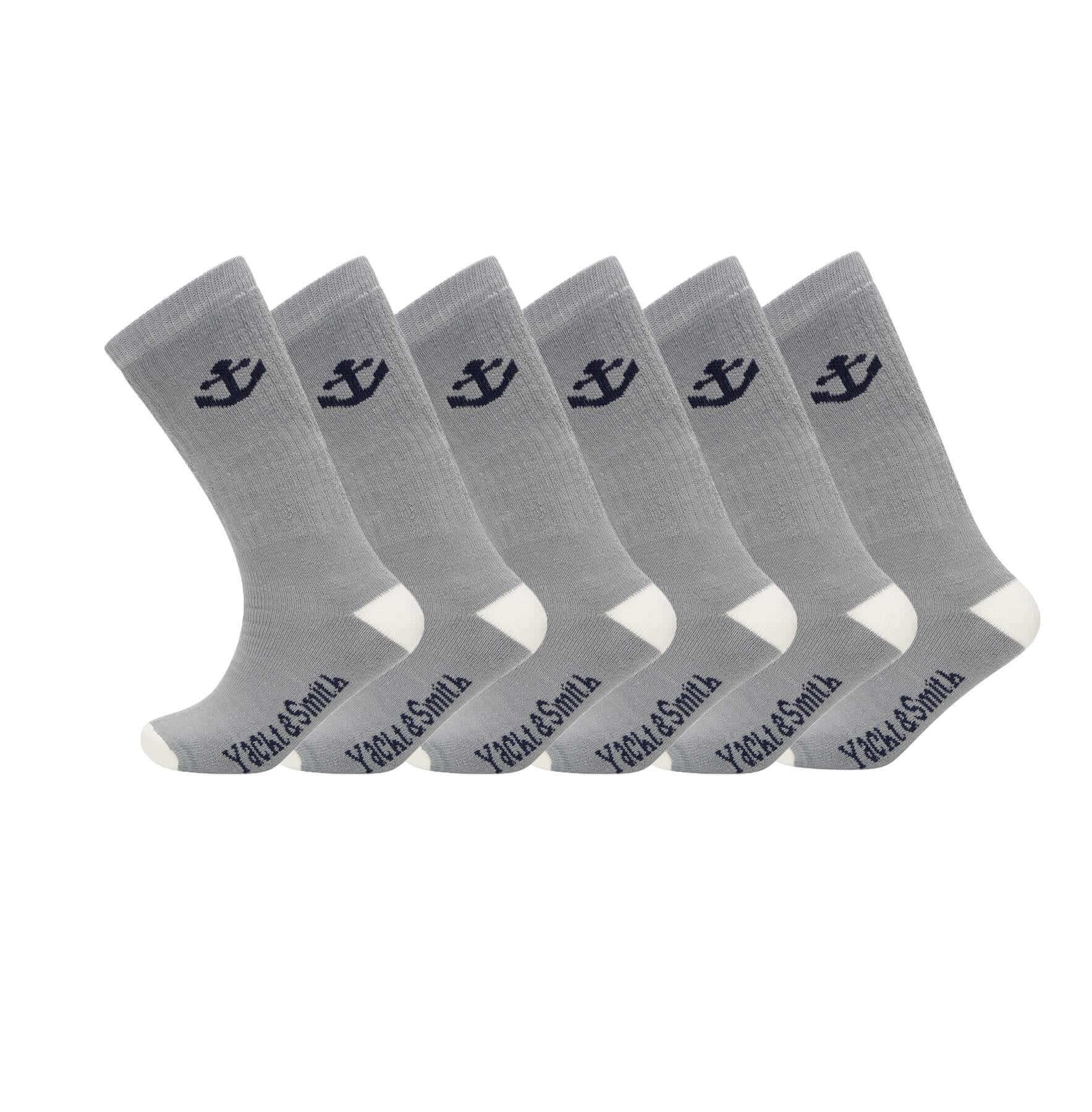 12 Pack Men's Thermal Merino Wool Work Boot Socks Reinforced Heel and Toe Warm Breathable for Hiking Winter Wear Moisture-Wicking Odor-Resistant by Sock Stack Socks