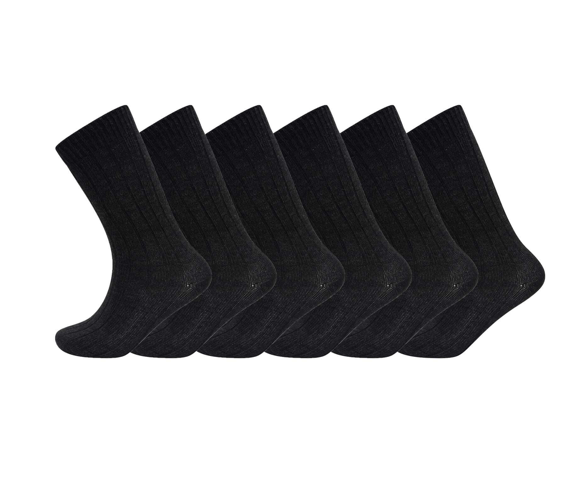 12 Pack Men's Thermal Merino Wool Work Boot Socks Reinforced Heel and Toe Warm Breathable for Hiking Winter Wear Moisture-Wicking Odor-Resistant by Sock Stack Socks
