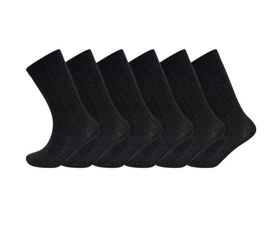 12 Pack Men's Thermal Merino Wool Work Boot Socks Reinforced Heel and Toe Warm Breathable for Hiking Winter Wear Moisture-Wicking Odor-Resistant by Sock Stack Socks