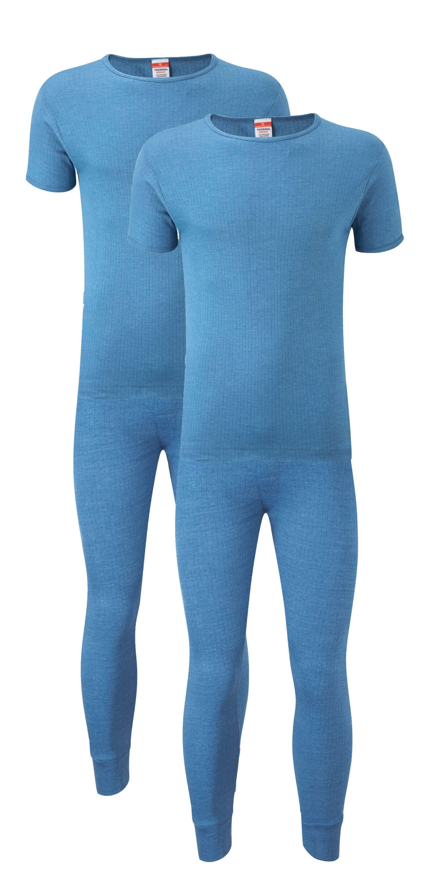 Heatwave® Pack Of 2 Men's Thermal Underwear Set, T-Shirt & Pants