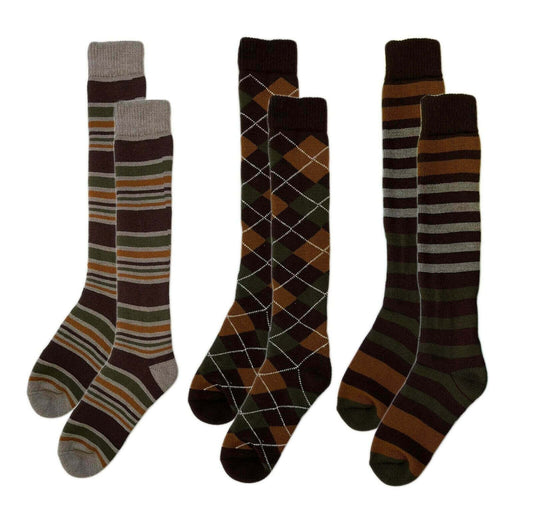 3 Pack Men's Thermal Wellington Boot Socks Reinforced Heel Toe Cushioned Comfort Ideal for Outdoor Hiking Work Durable Warm Size UK 6-11 by Sock Stack 6-11 Socks