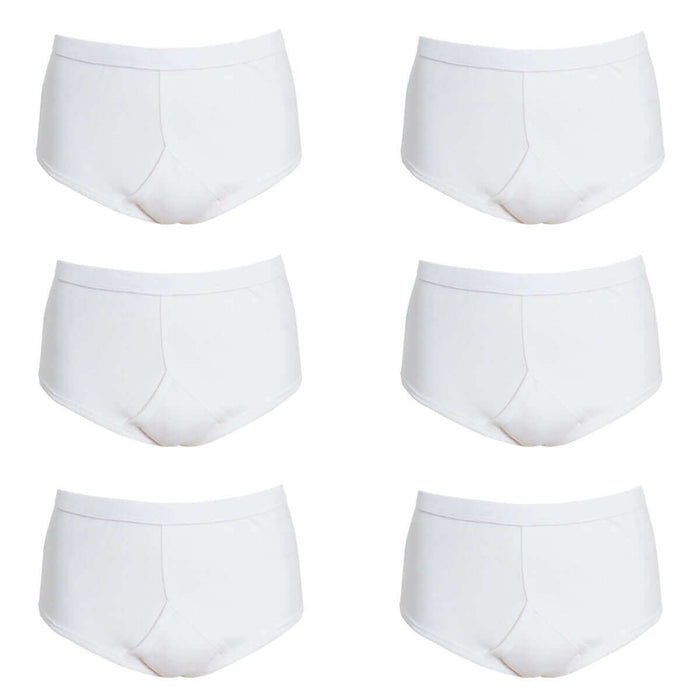 Pack of 6 Mens Cotton Y Front Underpants Breathable Sports and Everyday Wear Various Sizes and Colours Moisture Wicking Comfort by Sock Stack Underwear