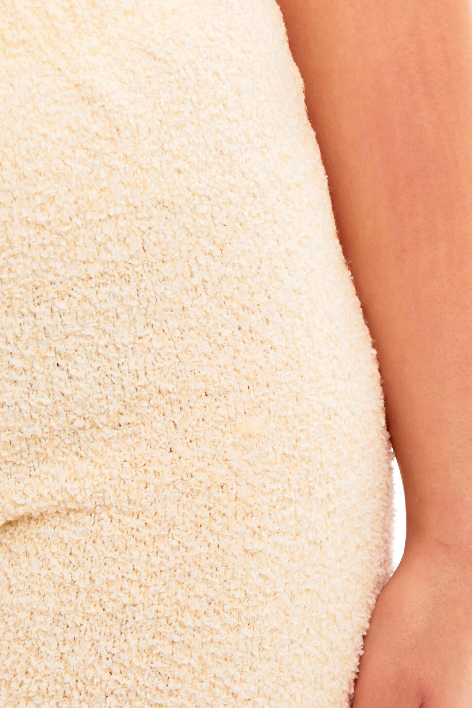 Women's Ultra-Soft Teddy Fleece Crop Top and Shorts Pyjama Loungewear Set Cozy Fluffy Nightwear Perfect for Home Comfort and Relaxation by Daisy Dreamer Pyjamas