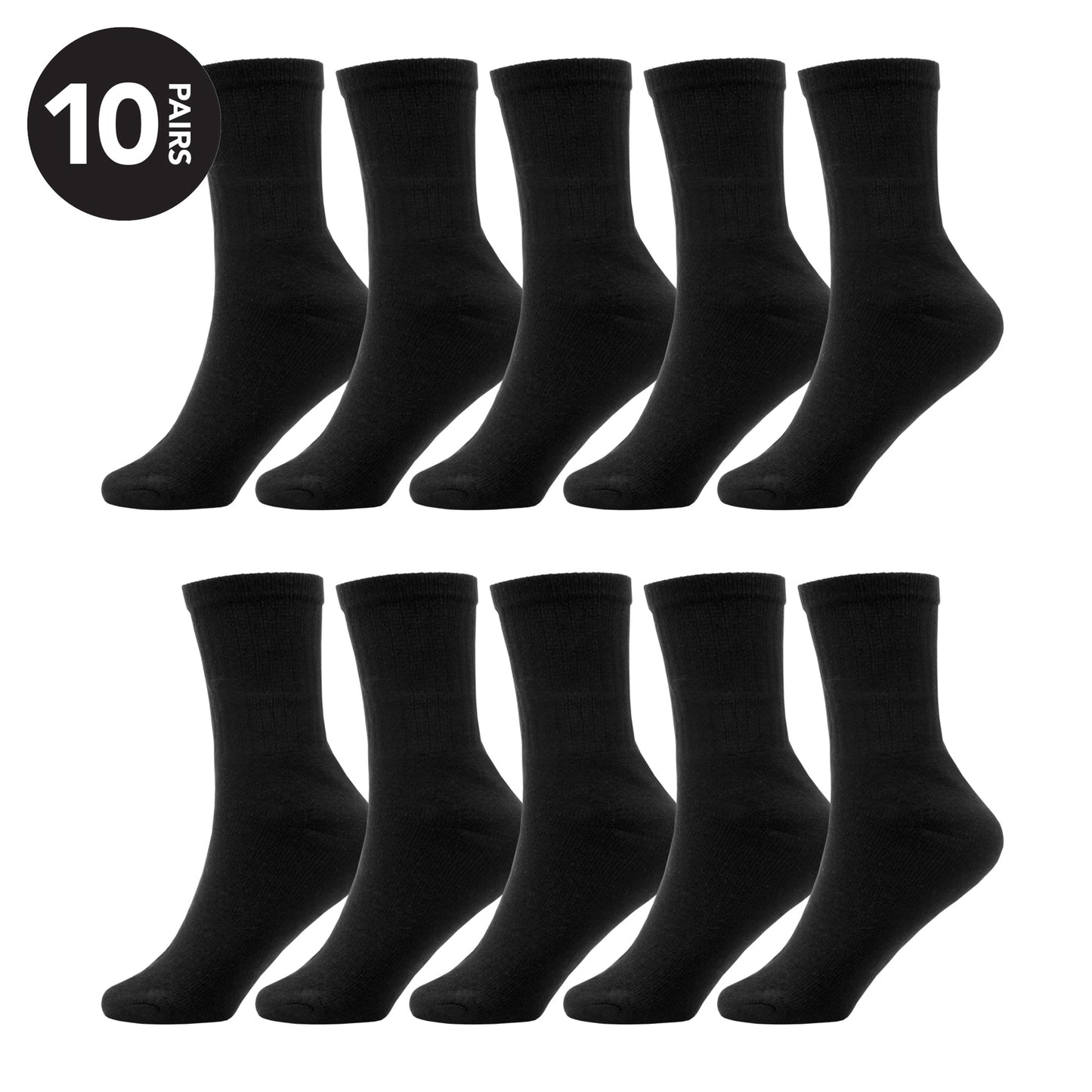 10 Pairs Kids Athletic Sport Socks Cushioned Breathable Durable for Running Hiking Football Boys Girls Anti-Blister Moisture-Wicking by Sock Stack. Buy now for £8.00.
