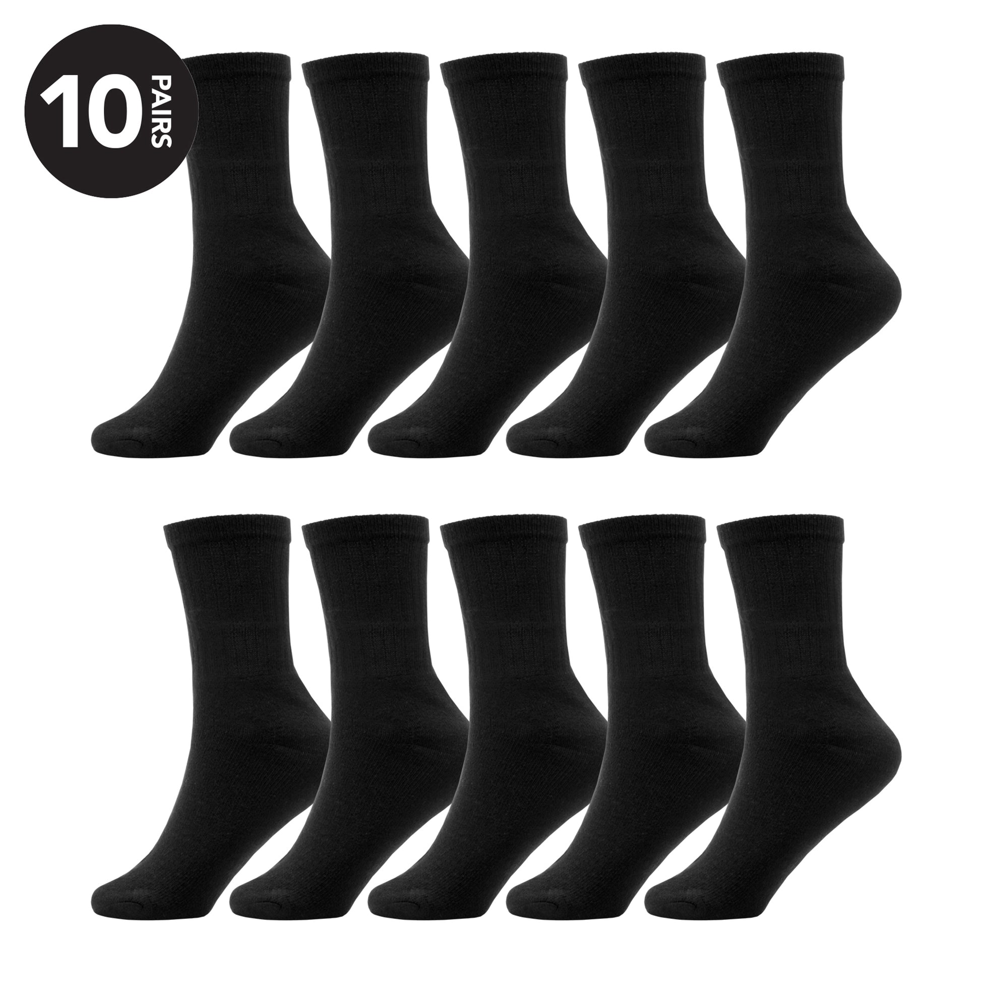 10 Pairs Kids Athletic Sport Socks Cushioned Breathable Durable for Running Hiking Football Boys Girls Anti-Blister Moisture-Wicking by Sock Stack. Buy now for £8.00.