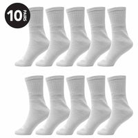 10 Pairs Kids Athletic Sport Socks Cushioned Breathable Durable for Running Hiking Football Boys Girls Anti-Blister Moisture-Wicking by Sock Stack Socks