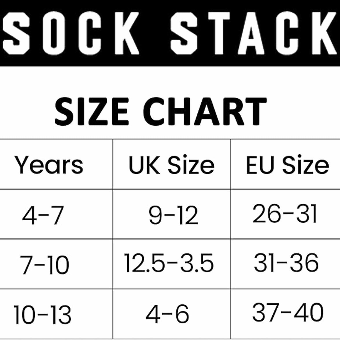 10 Pairs Kids Athletic Sport Socks Cushioned Breathable Durable for Running Hiking Football Boys Girls Anti-Blister Moisture-Wicking by Sock Stack Socks