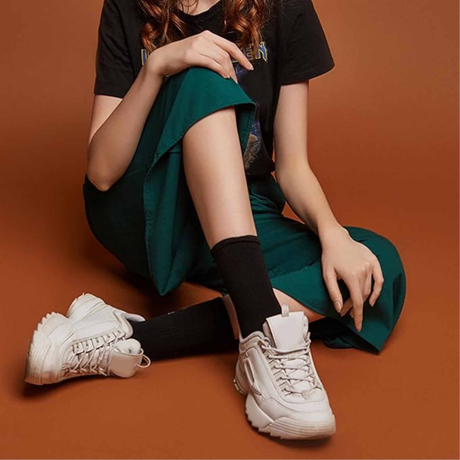 What Socks To Wear With Black Sneakers 10 Pairs Women's Black