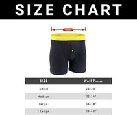 12 Pack Classic Menswear Black Cotton Blend Boxer Shorts Breathable Activewear Comfortable Stretch Colourful Waistband Durable Lightweight Button Fly Underwear MB08 by Sock Stack Boxer Shorts