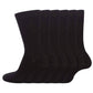 12 Pairs Kids Cotton School Socks Breathable Durable Ankle Socks Boys Girls Uniform Navy Grey Black White Sizes 2 to 12 by Sock Stack BLACK / 6-8 Socks