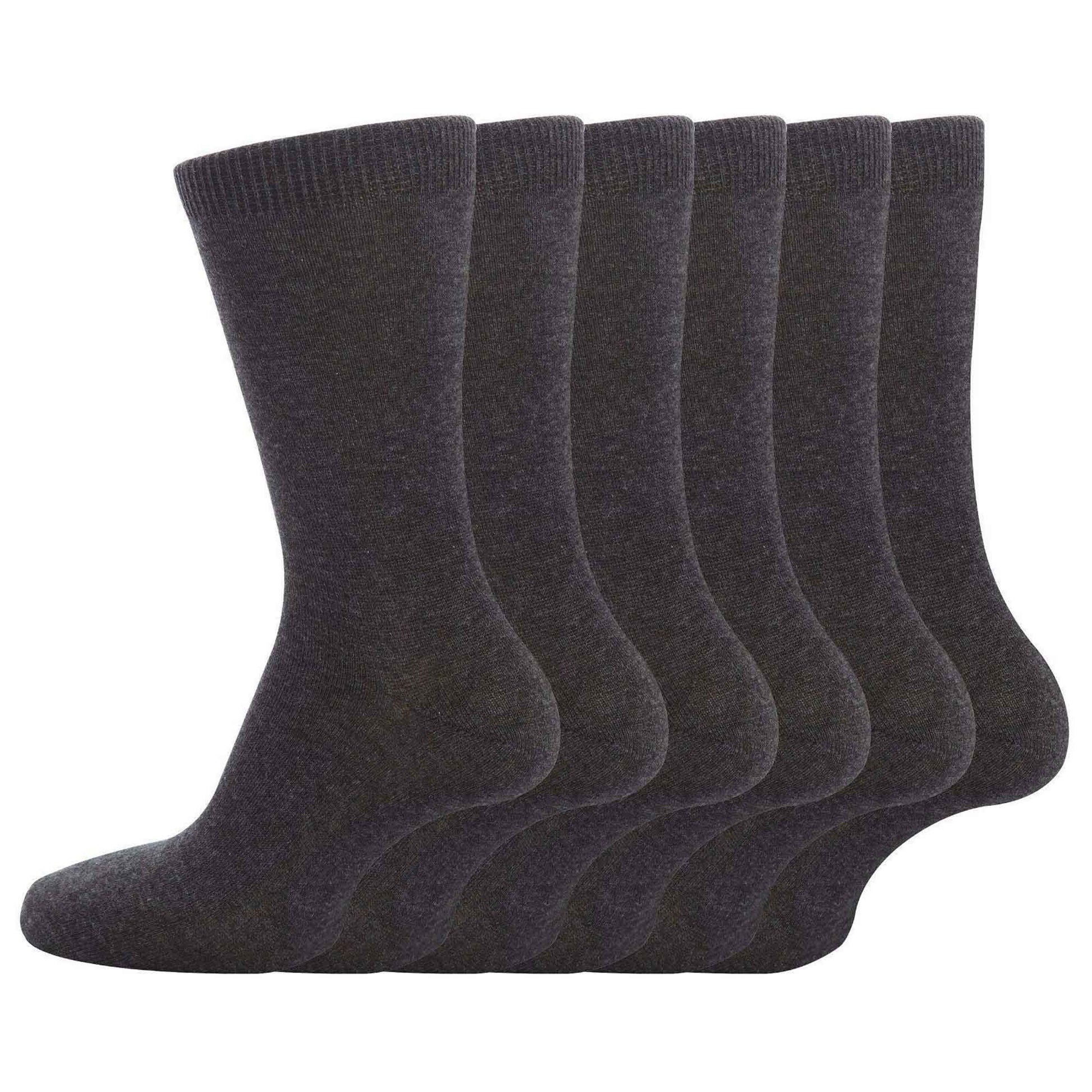 12 Pairs Kids Cotton School Socks Breathable Durable Ankle Socks Boys Girls Uniform Navy Grey Black White Sizes 2 to 12 by Sock Stack GREY / 6-8 Socks