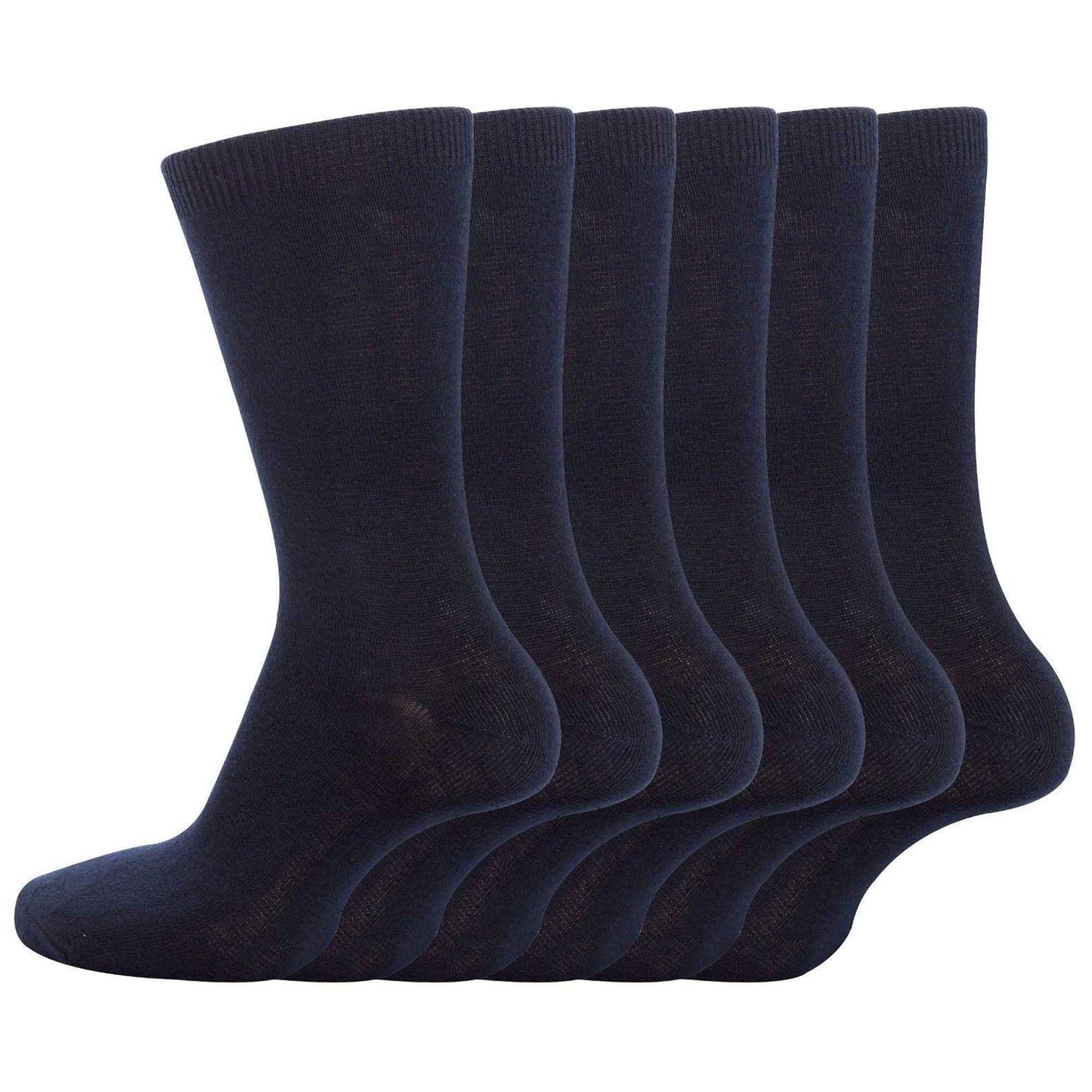 12 Pairs Kids Cotton School Socks Breathable Durable Ankle Socks Boys Girls Uniform Navy Grey Black White Sizes 2 to 12 by Sock Stack NAVY / 6-8 Socks