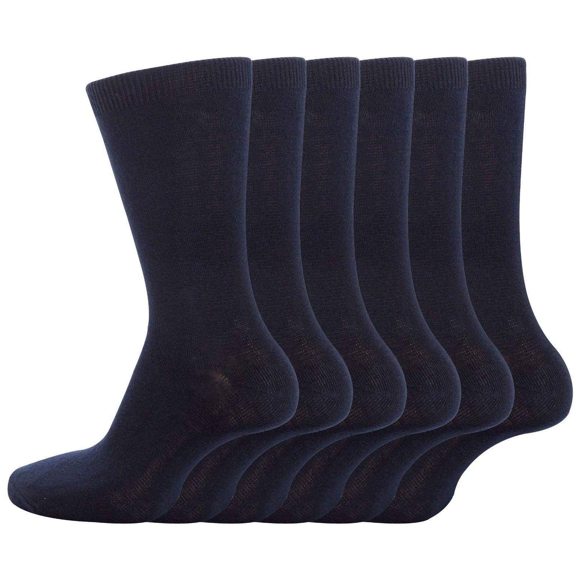12 Pairs Kids Cotton School Socks Breathable Durable Ankle Socks Boys Girls Uniform Navy Grey Black White Sizes 2 to 12 by Sock Stack NAVY / 6-8 Socks
