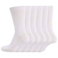 12 Pairs Kids Cotton School Socks Breathable Durable Ankle Socks Boys Girls Uniform Navy Grey Black White Sizes 2 to 12 by Sock Stack WHITE / 6-8 Socks